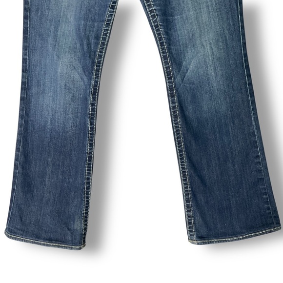 Kut From The Kloth Natalie Bootcut Jeans Sz 14 Flap Pocket Embroidered Cowgirl - Picture 3 of 12